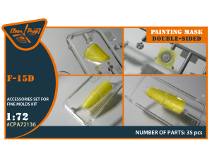 Shop 1/72 F-15D painting mask on "yellow kabuki paper" for Finemolds kits Scale Plastic Models and Accessories. Resin Parts. Clear Prop Models Online Store