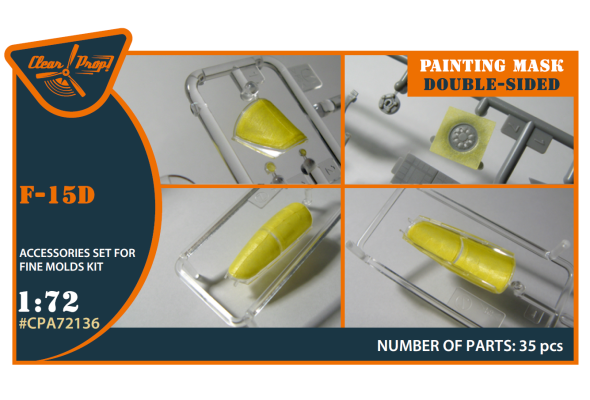 Shop 1/72 F-15D painting mask on "yellow kabuki paper" for Finemolds kits Scale Plastic Models and Accessories. Resin Parts. Clear Prop Models Online Store