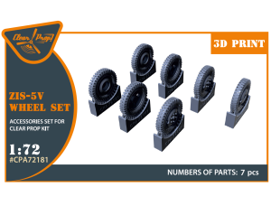 Shop 1/72 ZiS-5V wheel set Scale Plastic Models and Accessories. Resin Parts. Clear Prop Models Online Store