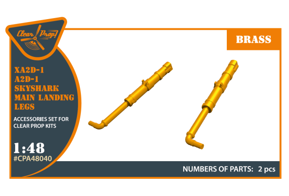 Shop 1/48 XA2D-1, A2D-1 Skyshark main landing legs Scale Plastic Models and Accessories. Resin Parts. Clear Prop Models Online Store