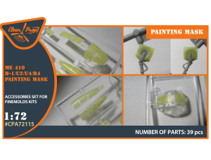 Shop 1/72 Me-410 B-1/U2/U4/R4 painting mask on "yellow kabuki paper" for Finemolds kits Scale Plastic Models and Accessories. Resin Parts. Clear Prop Models Online Store