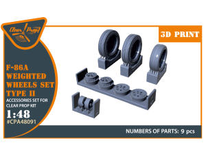 Shop 1/48 F-86A Weighted wheels set type 2 for CP kits Scale Plastic Models and Accessories. Resin Parts. Clear Prop Models Online Store