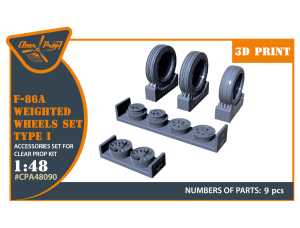 Shop 1/48 F-86A Weighted wheels set type 1 for CP kits Scale Plastic Models and Accessories. Resin Parts. Clear Prop Models Online Store
