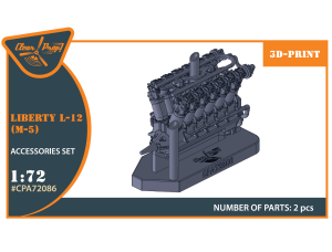 Shop 1/72 Liberty L-12 engine set 3D print Scale Plastic Models and Accessories. Resin Parts. Clear Prop Models Online Store