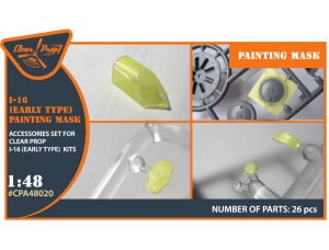 Shop 1/48 I-16 (early version) painting mask on "yellow kabuki paper" Scale Plastic Models and Accessories. Resin Parts. Clear Prop Models Online Store
