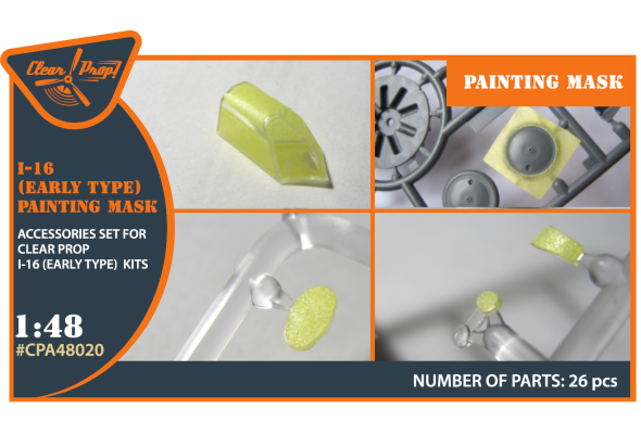 Shop 1/48 I-16 (early version) painting mask on "yellow kabuki paper" Scale Plastic Models and Accessories. Resin Parts. Clear Prop Models Online Store