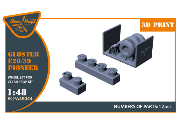 Shop 1/48 Gloster E28/39 Pioneer wheel set Scale Plastic Models and Accessories. Resin Parts. Clear Prop Models Online Store