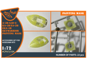 Shop 1/72 A-3B painting mask on "yellow kabuki paper" for Hasegawa kits Scale Plastic Models and Accessories. Resin Parts. Clear Prop Models Online Store
