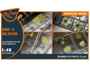 Shop 1/48 DHC-2 Beaver painting mask on "yellow kabuki paper" for Dora Wings kit Scale Plastic Models and Accessories. Resin Parts. Clear Prop Models Online Store