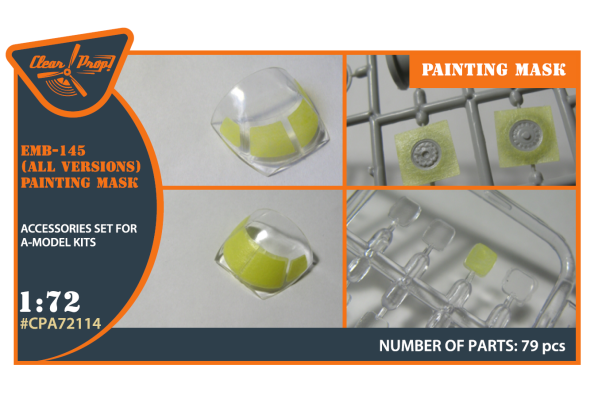 Shop 1/72 EMB-145 painting mask on "yellow kabuki paper" for A-model kits Scale Plastic Models and Accessories. Resin Parts. Clear Prop Models Online Store