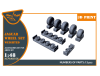 Shop 1/48 Jaguar Weighted wheels set Scale Plastic Models and Accessories. Resin Parts. Clear Prop Models Online Store