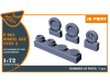 Shop 1/72 F-86A wheel set type 2 for CP kits Scale Plastic Models and Accessories. Resin Parts. Clear Prop Models Online Store