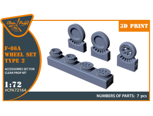 Shop 1/72 F-86A wheel set type 2 for CP kits Scale Plastic Models and Accessories. Resin Parts. Clear Prop Models Online Store