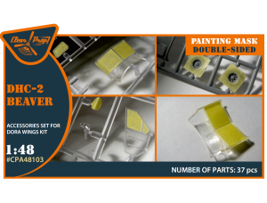 Shop 1/48 DHC-2 Beaver double-sided painting mask on "yellow kabuki paper" for Dora Wings kit Scale Plastic Models and Accessories. Resin Parts. Clear Prop Models Online Store