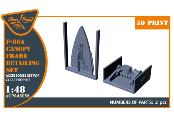 Shop 1/48 F-86A Canopy frame detailing set for CP kits Scale Plastic Models and Accessories. Resin Parts. Clear Prop Models Online Store
