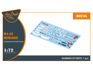Shop 1/72 M142 Himars in Ukrainian Armed Forces decal set for Foreart, Meng, Dragon kits Scale Plastic Models and Accessories. Resin Parts. Clear Prop Models Online Store