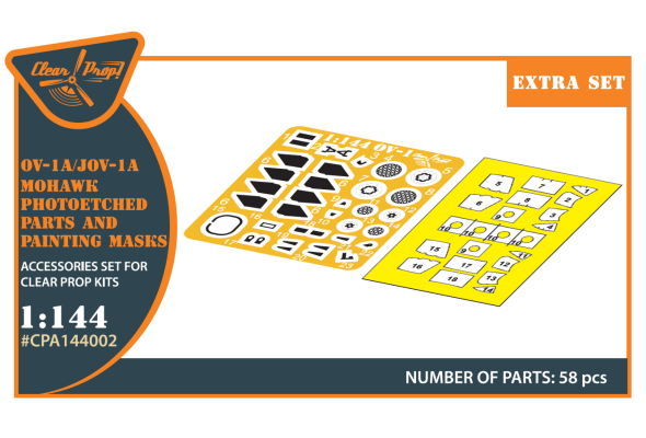 Shop 1/144 OV-1 A/JOV-1A Mohawk PE parts and painting mask for CP kits Scale Plastic Models and Accessories. Resin Parts. Clear Prop Models Online Store