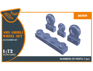 Shop 1/72 AMX Ghibli wheel set for Italeri kits Scale Plastic Models and Accessories. Resin Parts. Clear Prop Models Online Store