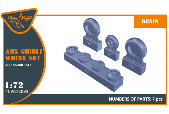 Shop 1/72 AMX Ghibli wheel set for Italeri kits Scale Plastic Models and Accessories. Resin Parts. Clear Prop Models Online Store