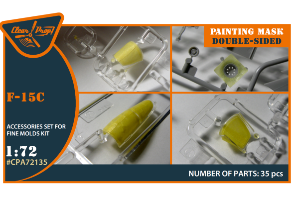 Shop 1/72 F-15C painting mask on "yellow kabuki paper" for Finemolds kits Scale Plastic Models and Accessories. Resin Parts. Clear Prop Models Online Store