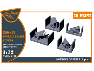 Shop 1/72 MiG-19 undercarriage covers for CP kits Scale Plastic Models and Accessories. Resin Parts. Clear Prop Models Online Store