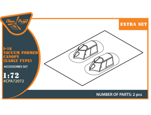 Shop 1/72 I-16 vacuum formed canopy (early version) Scale Plastic Models and Accessories. Resin Parts. Clear Prop Models Online Store