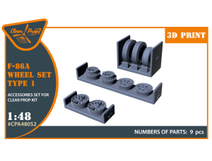 Shop 1/48 F-86A wheel set type 1 for CP kits Scale Plastic Models and Accessories. Resin Parts. Clear Prop Models Online Store