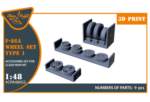 Shop 1/48 F-86A wheel set type 1 for CP kits Scale Plastic Models and Accessories. Resin Parts. Clear Prop Models Online Store
