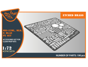 Shop 1/72 MiG-23ML, MLD, P, MLAE PE set for CP kits Scale Plastic Models and Accessories. Resin Parts. Clear Prop Models Online Store