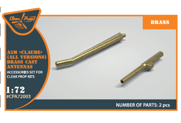 Shop 1/72 A5M Claude (early version) brass cast antennas Scale Plastic Models and Accessories. Resin Parts. Clear Prop Models Online Store