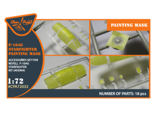 Shop 1/72 F-104G for REVELL kit painting mask "yellow kabuki paper" Scale Plastic Models and Accessories. Resin Parts. Clear Prop Models Online Store