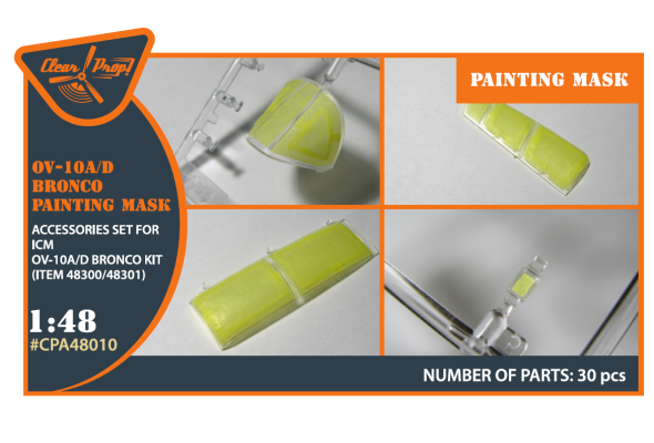 Shop 1/48 OV-10 A/D Bronko painting mask for ICM kit (48300/48301) "yellow kabuki paper" Scale Plastic Models and Accessories. Resin Parts. Clear Prop Models Online Store