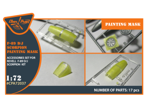 Shop 1/72 F-89 D/J for REVELL kit painting mask "yellow kabuki paper" Scale Plastic Models and Accessories. Resin Parts. Clear Prop Models Online Store