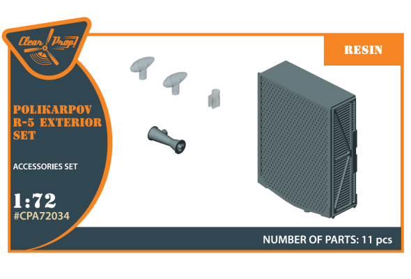 Shop 1/72 Polikarpov R-5 Exterior set Scale Plastic Models and Accessories. Resin Parts. Clear Prop Models Online Store