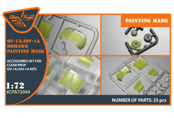 Shop 1/72 OV-1 A/JOV-1A Mohawk for CP kit painting mask "yellow kabuki paper" Scale Plastic Models and Accessories. Resin Parts. Clear Prop Models Online Store