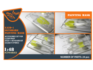 Shop 1/48 XA2D-1 Skyshark painting mask from "yellow kabuki paper" Scale Plastic Models and Accessories. Resin Parts. Clear Prop Models Online Store