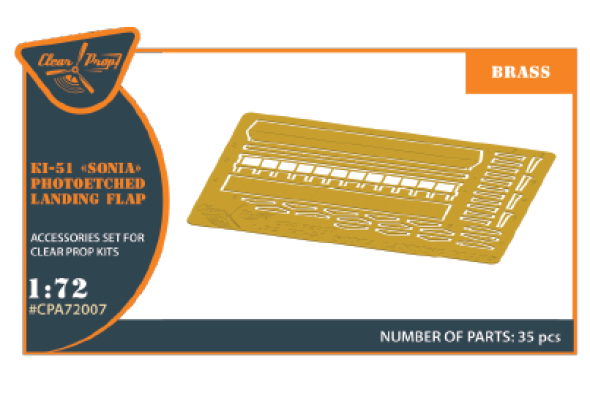 Shop 1/72 Ki-51 Sonia (all versions) PE landing flaps Scale Plastic Models and Accessories. Resin Parts. Clear Prop Models Online Store