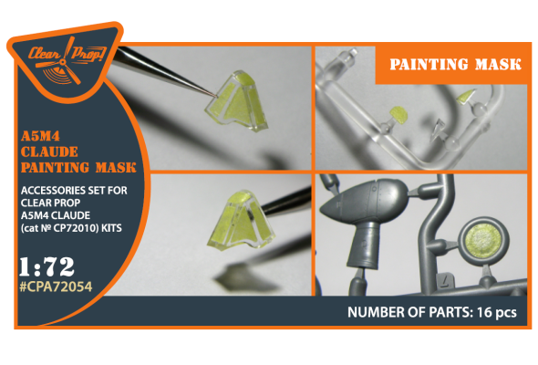 Shop 1/72 A5M4 Claude for CP kit painting mask "yellow kabuki paper" Scale Plastic Models and Accessories. Resin Parts. Clear Prop Models Online Store