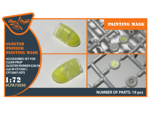 Shop 1/72 Gloster E28/39 Pioneer for CP kit painting mask "yellow kabuki paper" Scale Plastic Models and Accessories. Resin Parts. Clear Prop Models Online Store