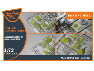 Shop 1/72 P-51B/C Mustang painting mask for Arma Hobby kits "yellow kabuki paper" Scale Plastic Models and Accessories. Resin Parts. Clear Prop Models Online Store