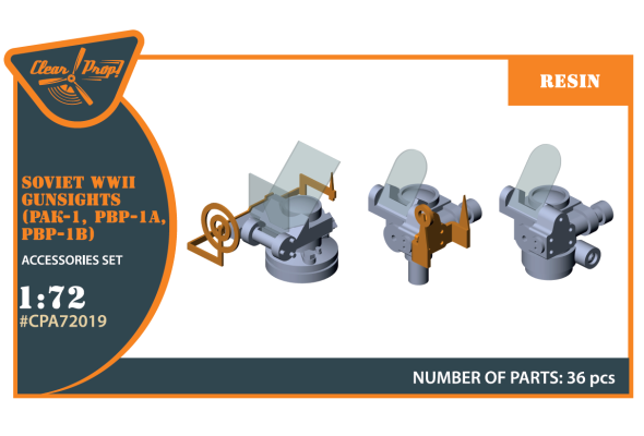 Shop 1/72 Soviet WWII gun sights (PAK-1, PBP-1A, PBP-1B) Scale Plastic Models and Accessories. Resin Parts. Clear Prop Models Online Store
