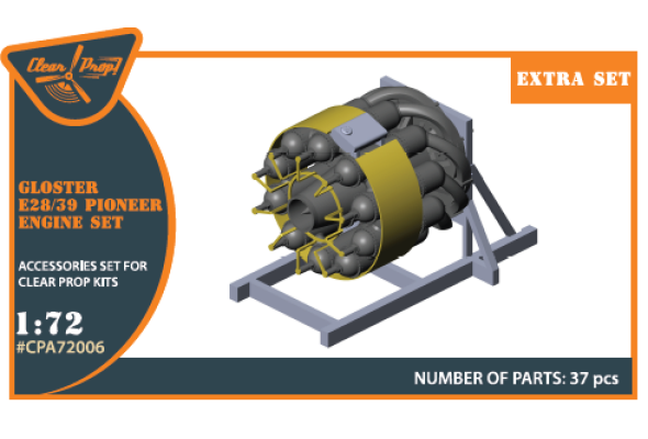 Shop 1/72 Gloster E28/39 Pioneer engine set Scale Plastic Models and Accessories. Resin Parts. Clear Prop Models Online Store