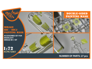 Shop 1/72 Mirage IIIC/IIICJ double-sided painting mask for Modelsvit kit "yellow kabuki paper" Scale Plastic Models and Accessories. Resin Parts. Clear Prop Models Online Store
