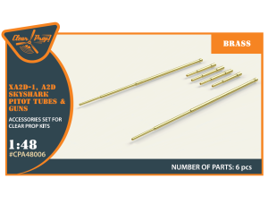 Shop 1/48 XA2D-1, A2D Skyshark Pitot Tubes and guns Scale Plastic Models and Accessories. Resin Parts. Clear Prop Models Online Store