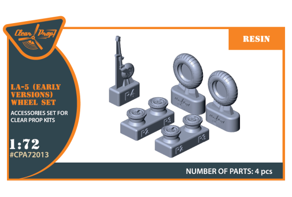 Shop 1/72 La-5 (early version) wheel set Scale Plastic Models and Accessories. Resin Parts. Clear Prop Models Online Store