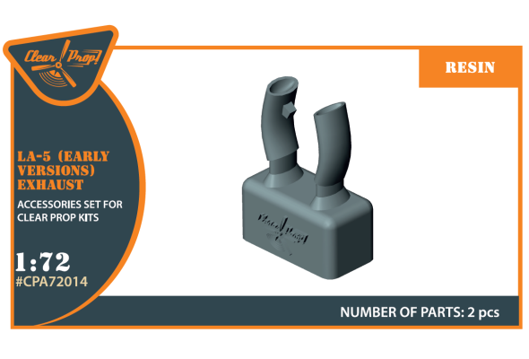 Shop 1/72 La-5 (early version) resin exhaust Scale Plastic Models and Accessories. Resin Parts. Clear Prop Models Online Store