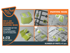 Shop 1/72 UH-2 A/B SEASPRITE for CP kit painting mask "yellow kabuki paper" Scale Plastic Models and Accessories. Resin Parts. Clear Prop Models Online Store