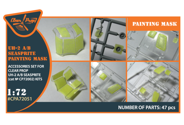 Shop 1/72 UH-2 A/B SEASPRITE for CP kit painting mask "yellow kabuki paper" Scale Plastic Models and Accessories. Resin Parts. Clear Prop Models Online Store