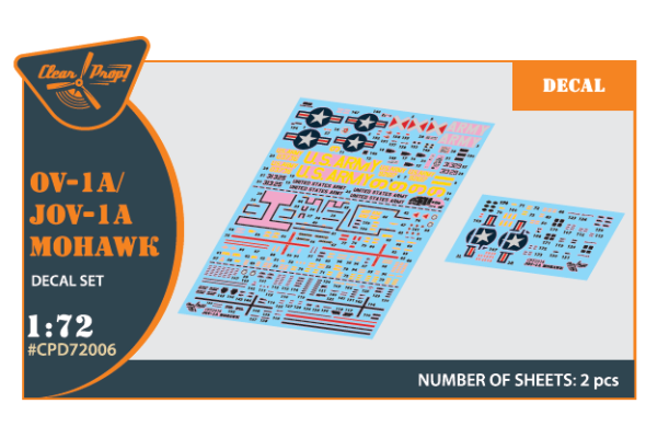 Shop 1/72 OV-1 A/JOV-1A Mohawk decal set Scale Plastic Models and Accessories. Resin Parts. Clear Prop Models Online Store