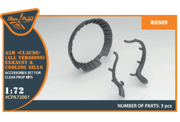 Shop 1/72 A5M Claude (all versions) resin exhaust & cooling gills Scale Plastic Models and Accessories. Resin Parts. Clear Prop Models Online Store
